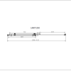 Душевой уголок Como-N VSR-4CN8014CGB, 1400*800, черный, стекло тонированное