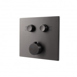 Душевой комплект VSFW-4211GM встраиваемый, двухрежимный, вороненая сталь