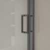 Душевая дверь Сити (City) VDS-5CT150CLGM, 1500, вороненая сталь, стекло прозрачное