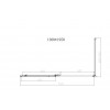 Душевой уголок Slim-N VSR-4SN9013CLB, 1300*900, черный, стекло прозрачное