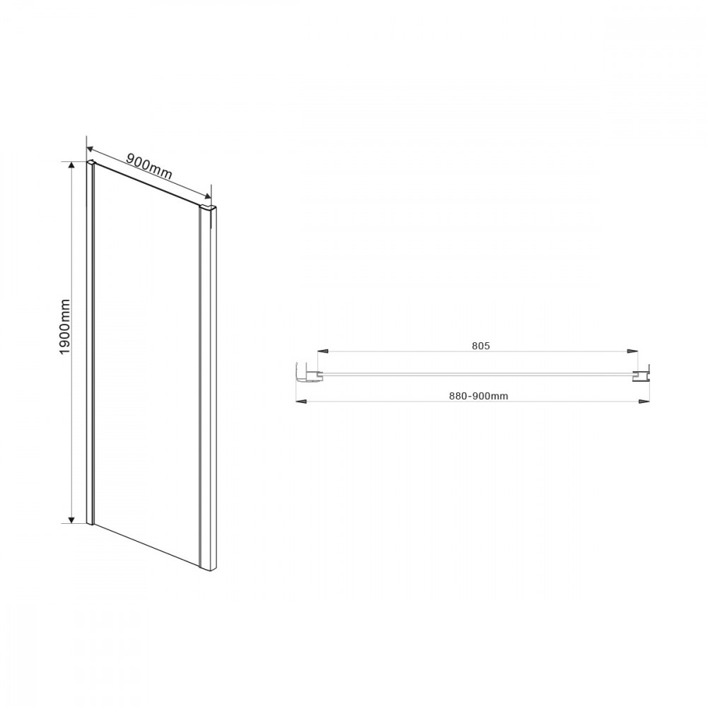 Душевой уголок Intra VSR-1I809090CH, 800/900*900, хром, стекло шиншилла