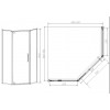 Душевой уголок Slim-N VSP-4SN100CLGM, 1000*1000, вороненая сталь, стекло прозрачное