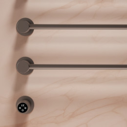 Полотенцесушитель электрический Vincea VTD-2H1GM, вороненая сталь, таймер