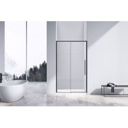 Душевая дверь Slim-N VDS-4SN140CLB, 1400, черный, стекло прозрачное