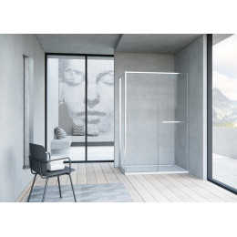 Душевой уголок Slim Soft VSR-1SS9010CL, 1000*900, хром, стекло прозрачное