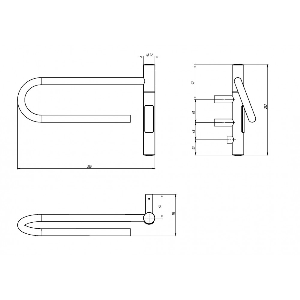 Полотенцесушитель электрический Vincea VTD-1P1WE 39x25, белый, таймер