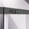 Душевая дверь Slim-N VDS-4SN140CLGM, 1400, вороненая сталь, стекло прозрачное