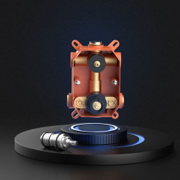 Душевой комплект VSFW-102TMB термостат встраиваемый, 2 режима, черный