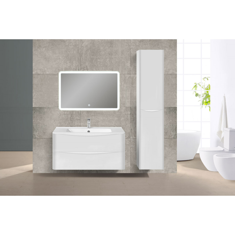 База под раковину Paola 1000 подвесная, 2 выкатных ящика soft close, G.White