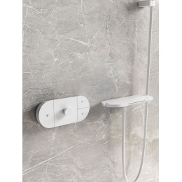 Душевой комплект Futura VSFW-2F12TMW термостатический встраиваемый, 3 режима, белый матовый