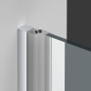 Душевая дверь Alpha VDP-3AL600CL, хром, стекло прозрачное