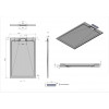 Поддон для душа из искусственного камня VST-4SRL9014W, 1400*900*25, белый матовый