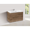 База под раковину Mia 800 подвесная, 2 выкатных ящик soft close, V.Oak