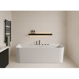 Ванна акриловая Vincea VBT-702-1700, 1700*800*585, цвет белый, щелевой перелив, слив белый