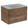 База под раковину Vico 800 подвесная, 2 выкатных ящика soft close, V.Oak