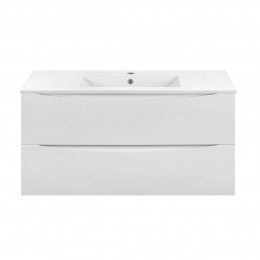 База под керамическую раковину Mia 1000 подвесная, 2 выкатных ящика soft close, G.White