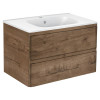 База под раковину Vico 800 подвесная, 2 выкатных ящика soft close, V.Oak