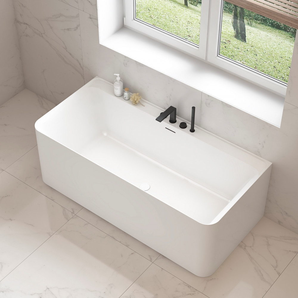 Ванна акриловая Vincea VBT-702-1700, 1700*800*585, цвет белый, щелевой перелив, слив белый