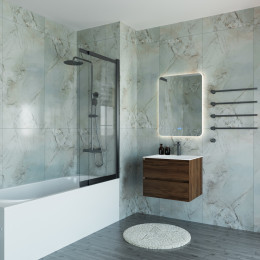 Ванна акриловая Vincea VBT-2A170-LG с ножками 1700*750*480, пристенная, цвет белый