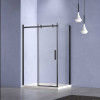 Душевой уголок Como-N VSR-4CN1015CLB, 1500*1000, черный, стекло прозрачное