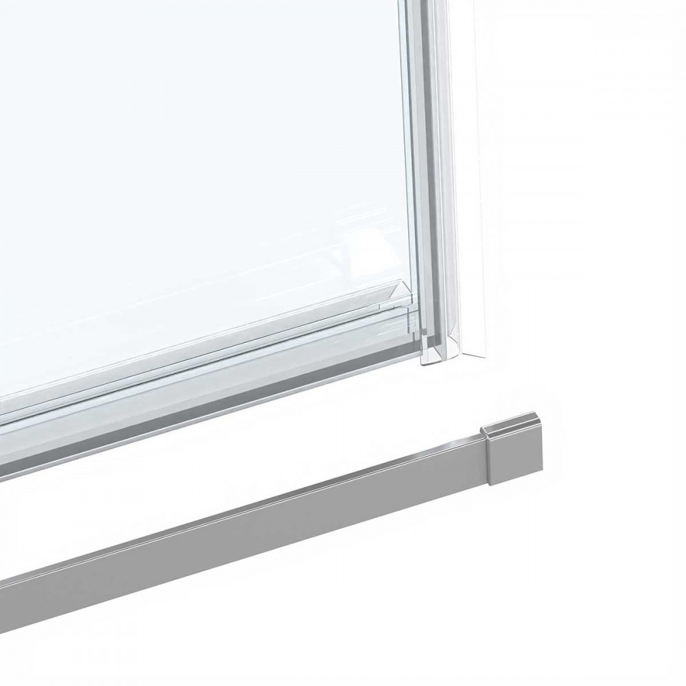 Душевой уголок Como Soft VSR-1CS9013CL, 1300*900, хром, стекло прозрачное