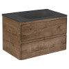База под раковину Vico 800 подвесная, 2 выкатных ящика soft close, V.Oak