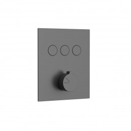 Душевой комплект VSFW-4311RGM встраиваемый, трехрежимный, вороненая сталь