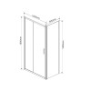 Душевой уголок Garda VSR-1G8010CL, 1000*800, хром, стекло прозрачное