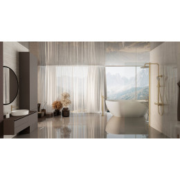 Душевая стойка Rondo VSFS-1R0BG без излива, брашированное золото