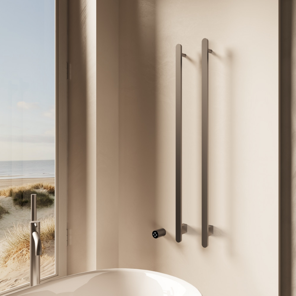 Полотенцесушитель электрический Vincea VTD-2VT1GM, вороненая сталь, таймер