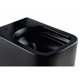 Унитаз подвесной Ultra VT1-32MB безободковый, цвет матовый черный, ультратонкое soft-close сиденье