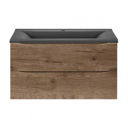 База под раковину Mia 900 подвесная, 2 выкатных ящика soft close, V.Oak