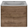 База под раковину Paola 600 подвесная, 2 выкатных ящика soft close, V.Oak