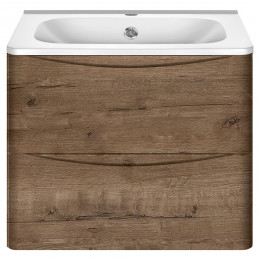 База под раковину Paola 600 подвесная, 2 выкатных ящика soft close, V.Oak