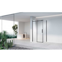 Душевой уголок Como-N VSR-4CN1015CLB, 1500*1000, черный, стекло прозрачное
