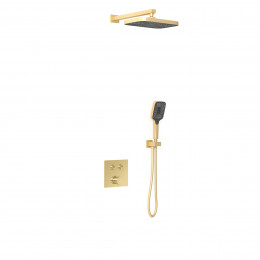 Душевой комплект VSFW-4211BG встраиваемый, двухрежимный, брашированное золото