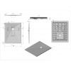 Поддон для душа из искусственного камня  VST-4SR8010W, 1000*800*25, белый матовый
