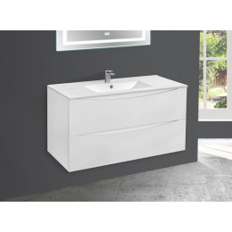 База под керамическую раковину Mia 1000 подвесная, 2 выкатных ящика soft close, G.White