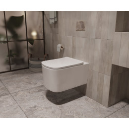 Унитаз подвесной Ultra VT1-32T Tornado, цвет белый, ультратонкое сиденье soft-close