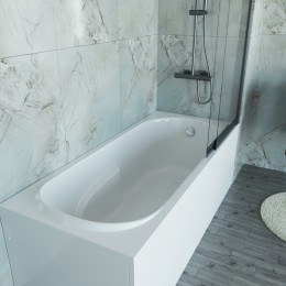 Ванна акриловая Vincea VBT-2A170-LG с ножками 1700*750*480, пристенная, цвет белый