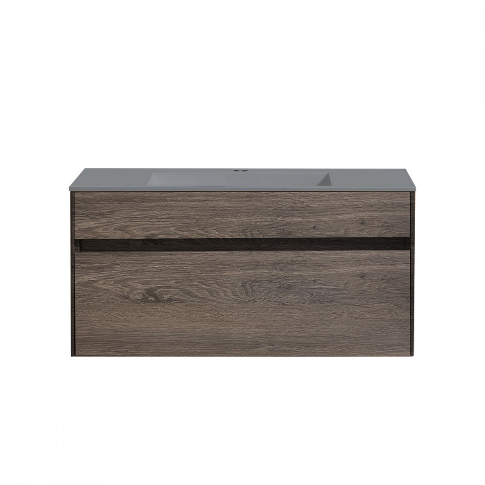 База под раковину Chiara 1000 подвесная, 1 выкатной ящик soft-close, R.Oak