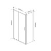 Душевой уголок Garda VSR-1G8015CLG, 1500*800, брашированное золото, стекло прозрачное