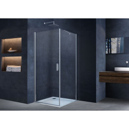Душевой уголок Alpha VSR-3ALP9095CL, 950*900, хром, стекло прозрачное