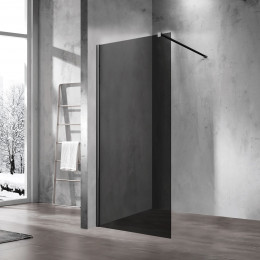 Душевая перегородка Walk-In VSW-1H120CGB, 1200*2000, черный матовый, стекло тонированное
