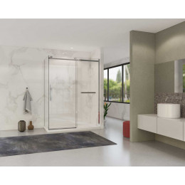 Душевой уголок Como Soft VSR-1CS8015CL, 1500*800, хром, стекло прозрачное