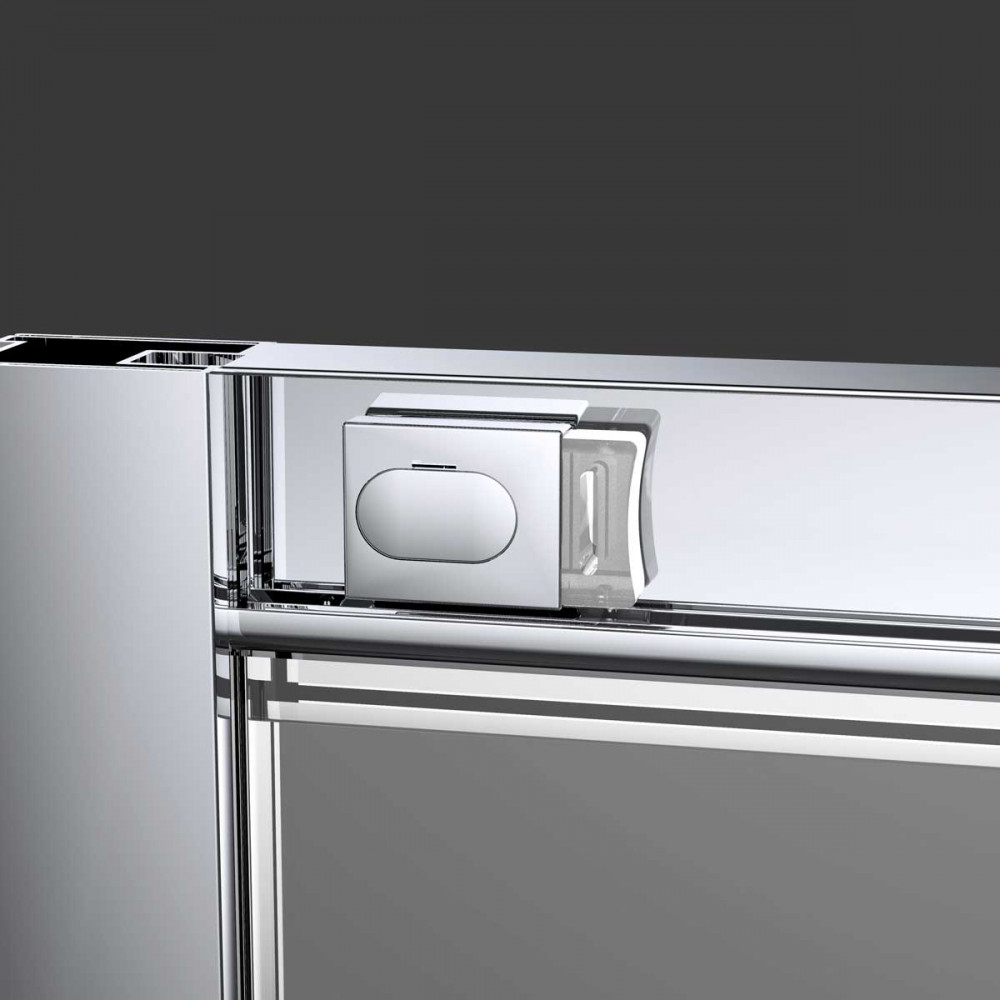Душевая дверь Alpha VDS-3AL140CL, 1400, хром, стекло прозрачное