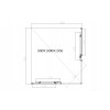 Душевой уголок Slim-N VSS-4SN9010CLGM, 1000*900, вороненая сталь, стекло прозрачное