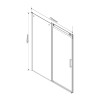 Душевой уголок Como VSR-1C9013CL, 1300*900, хром, стекло прозрачное