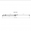 Душевая дверь Como-N VDS-4CN150CLB, 1500, черный, стекло прозрачное