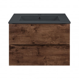 База под керамическую раковину Mia 600 подвесная, 2 выкатных ящика soft close, R.Wood